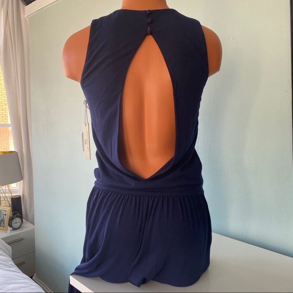 NWT Tart Navy Blue Sleeveless Jumpsuit Small - Picture 2 of 5
